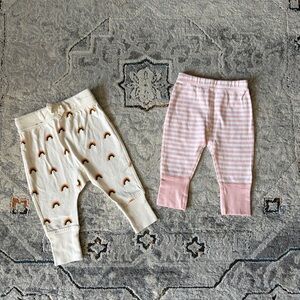 Hanna Andersson leggings x2, 3-6 months